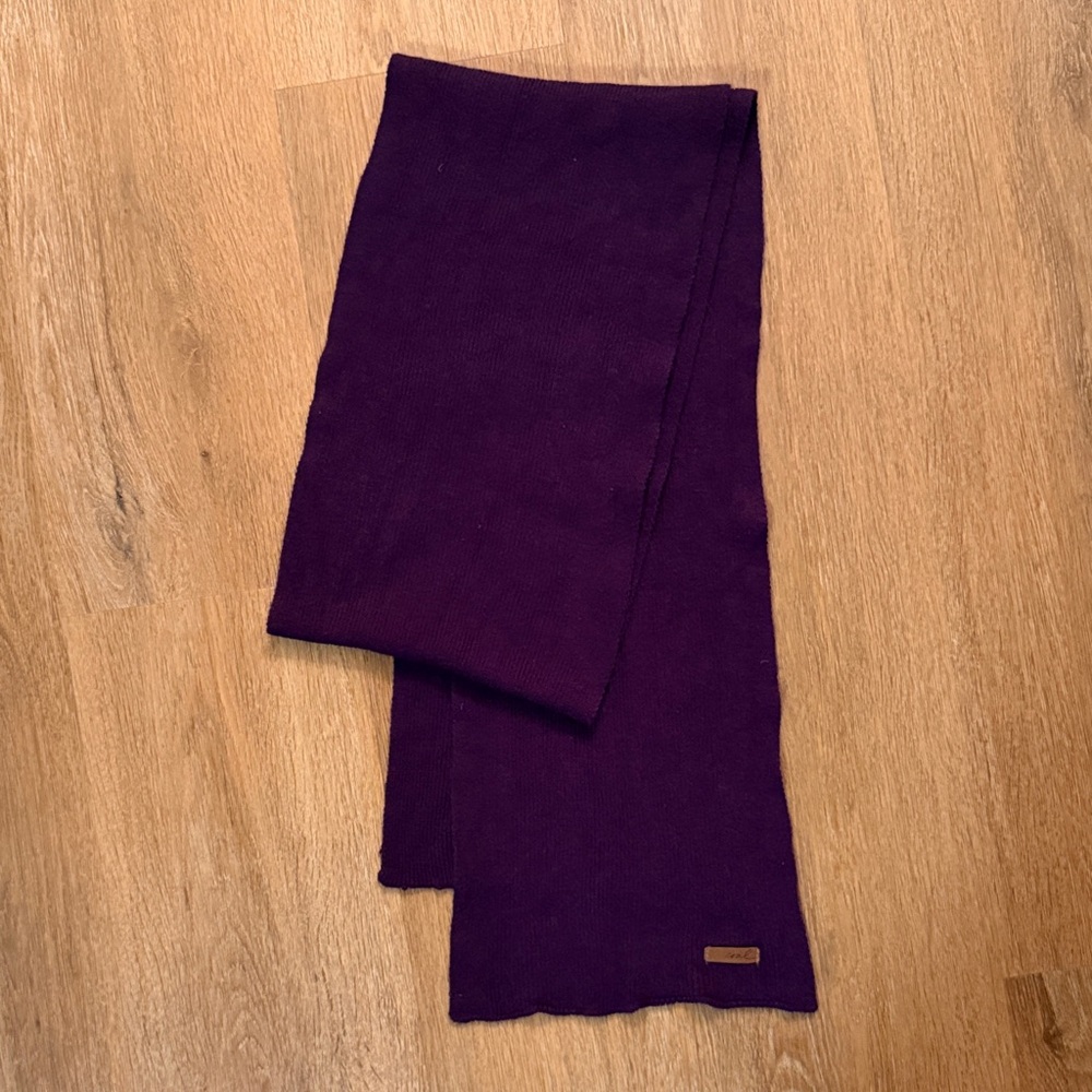 Purple Knit Scarf